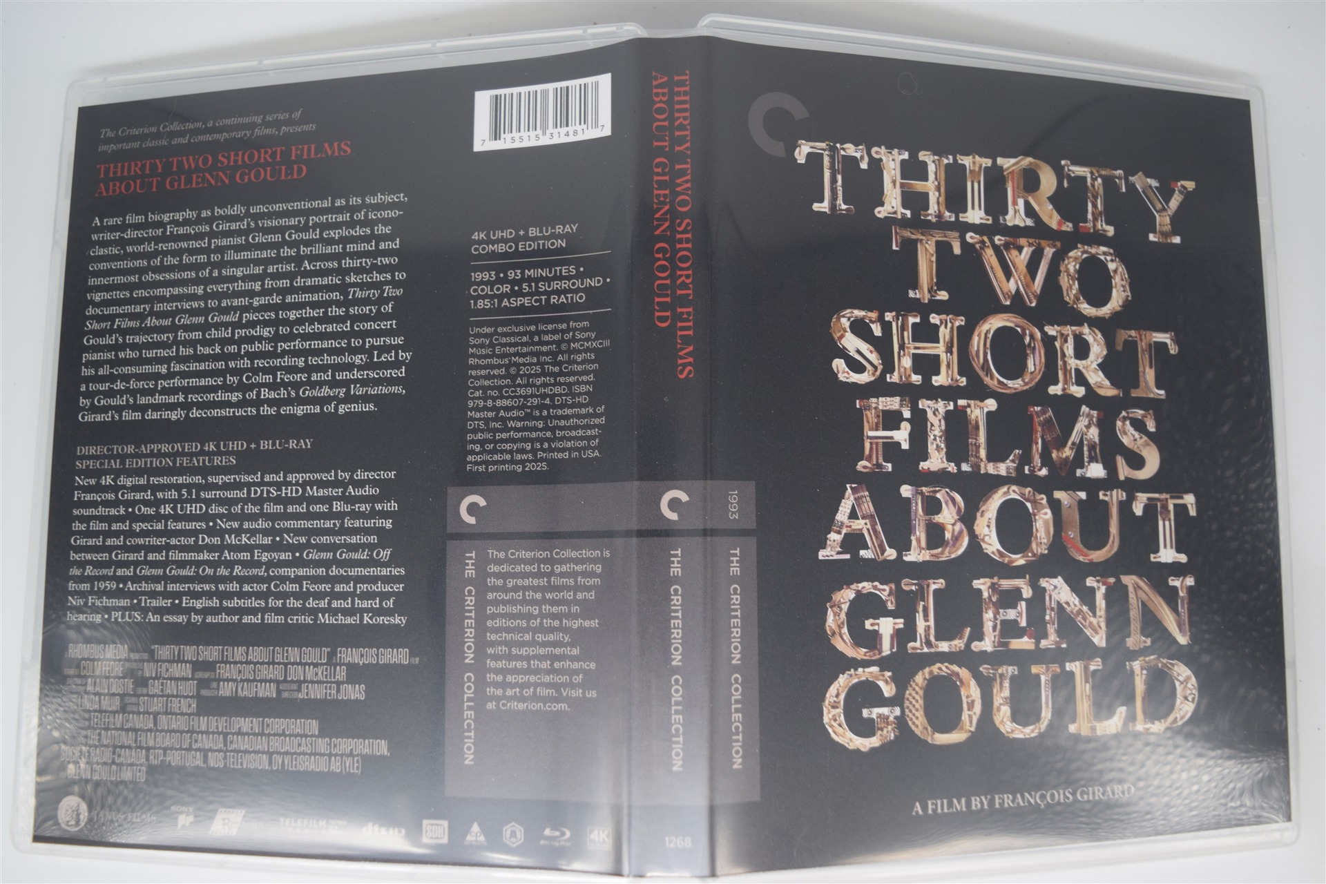 Screen capture from Thirty Two Short Films About Glenn Gould