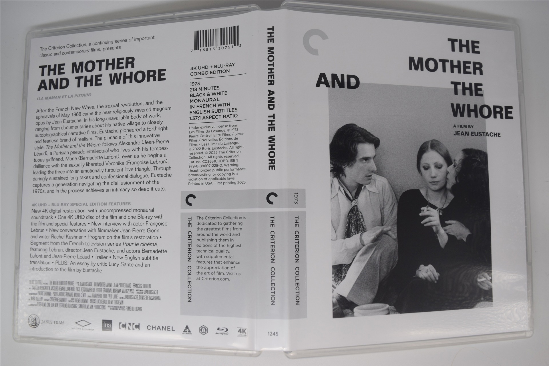 Screen capture from The Mother and the Whore