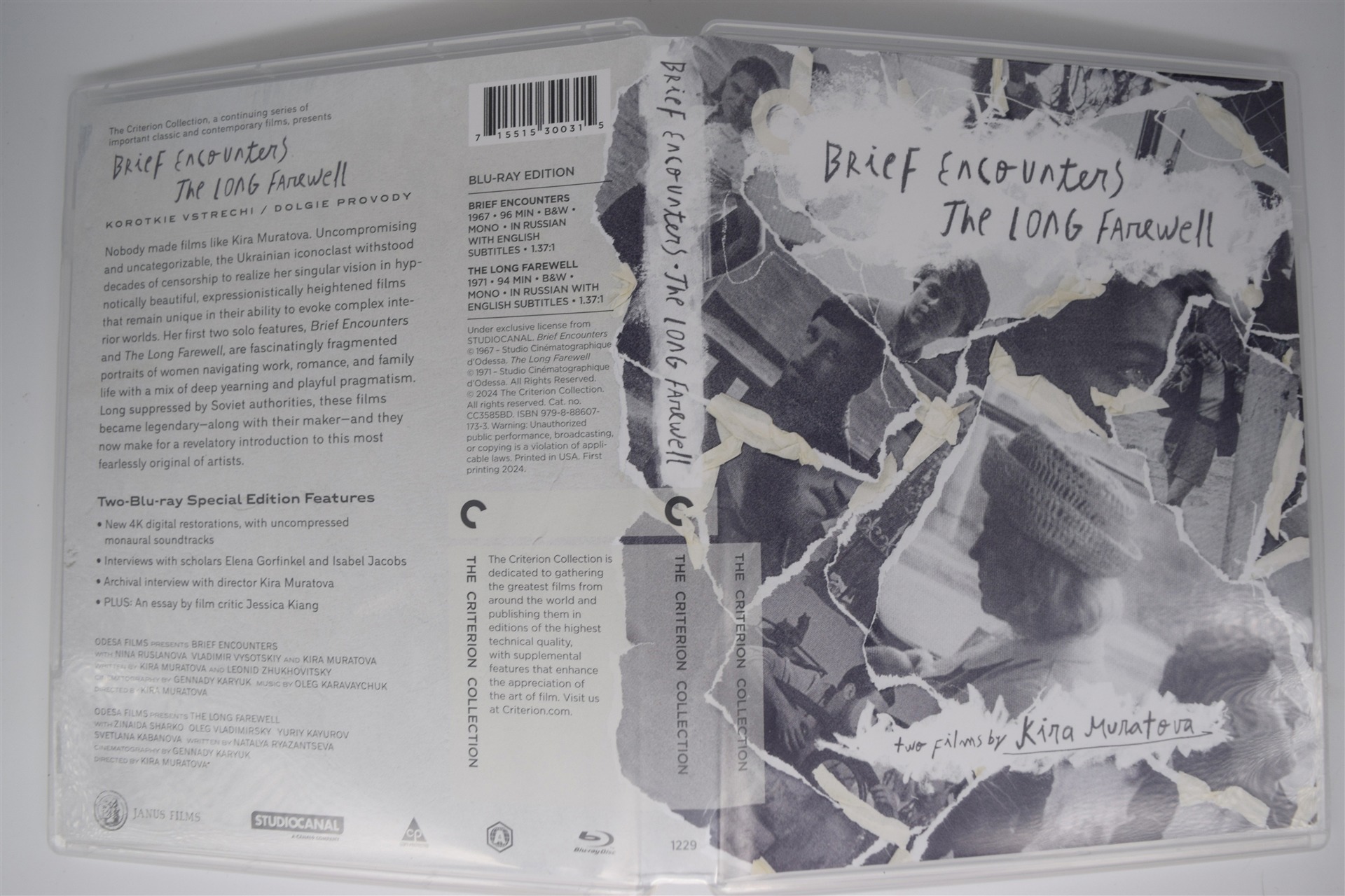 Screen capture from Brief Encounters / The Long Farewell: Two Films by Kira Muratova