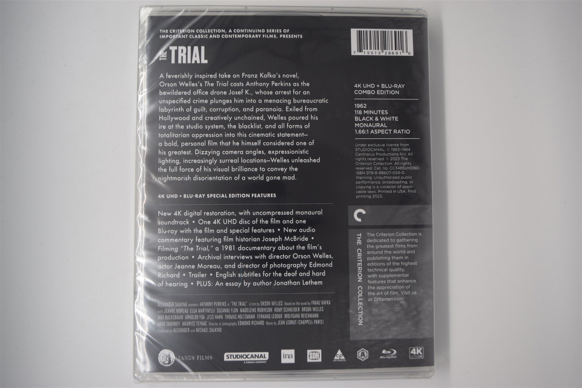 Screen capture from The Trial