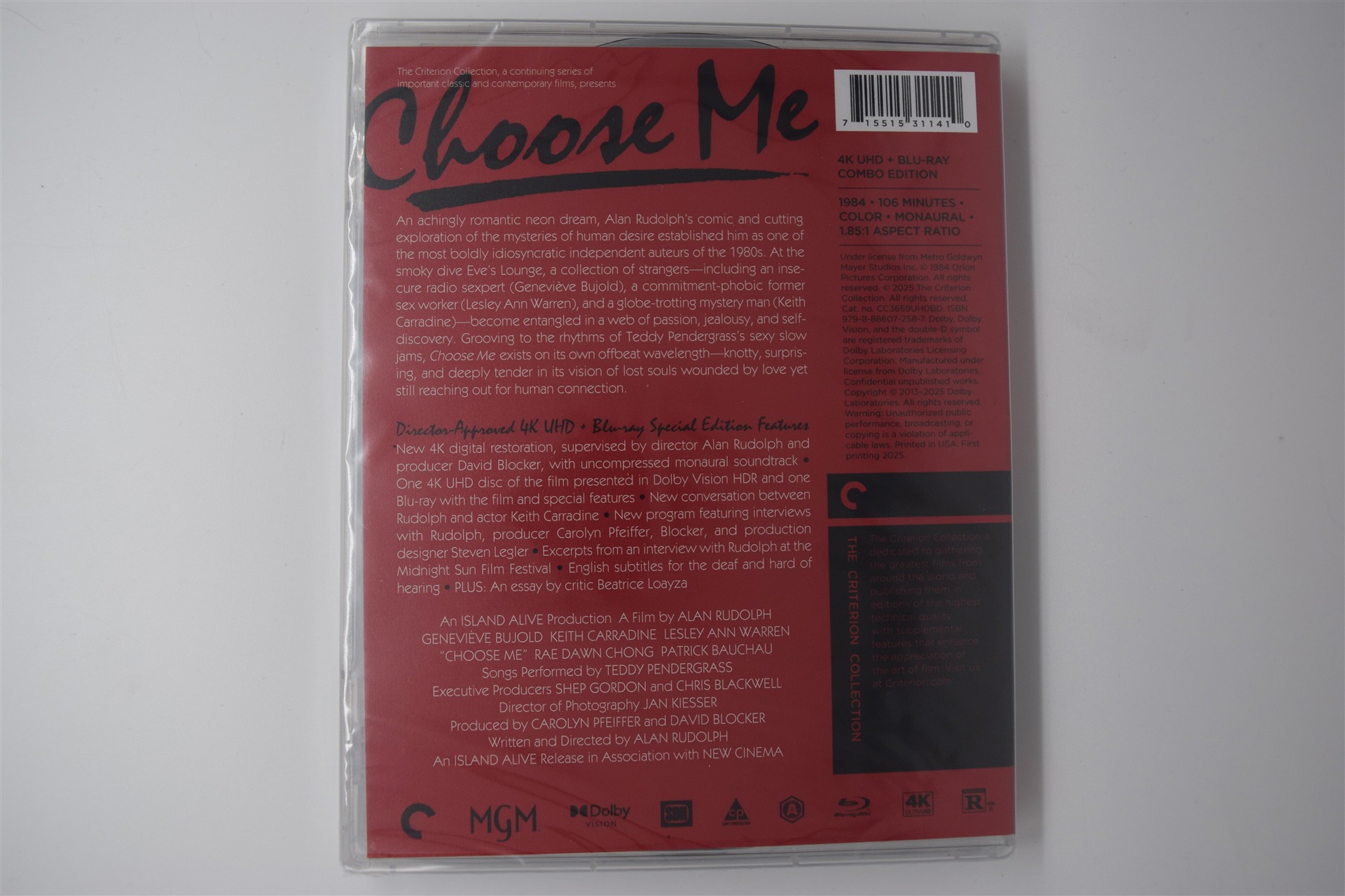 Screen capture from Choose Me