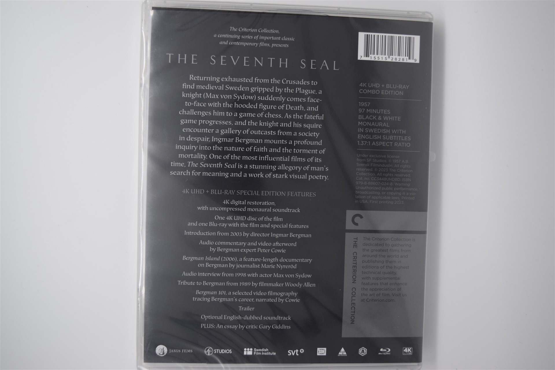 Screen capture from The Seventh Seal