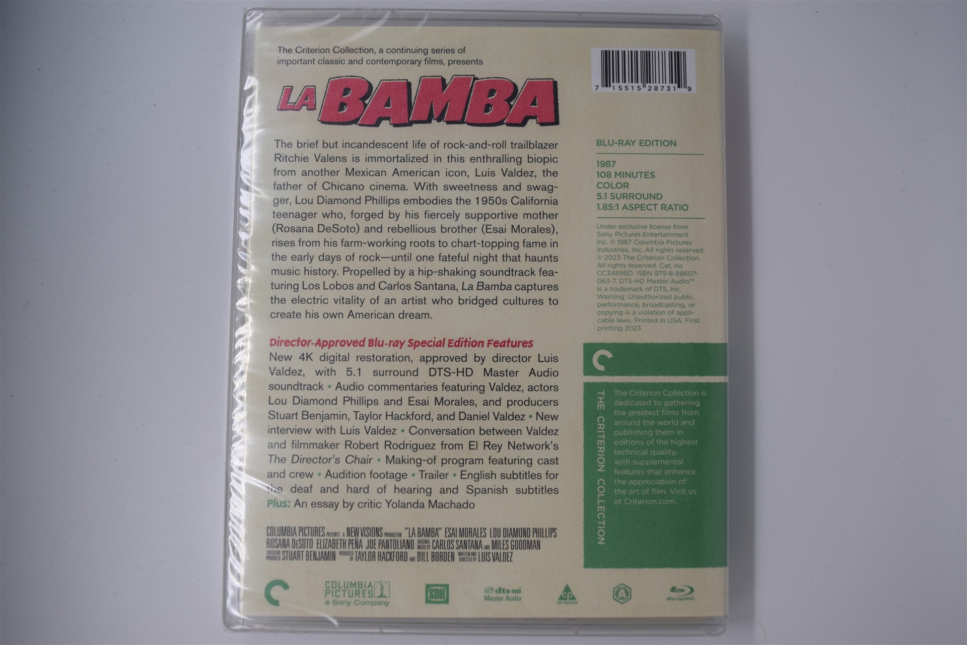 Screen capture from La Bamba