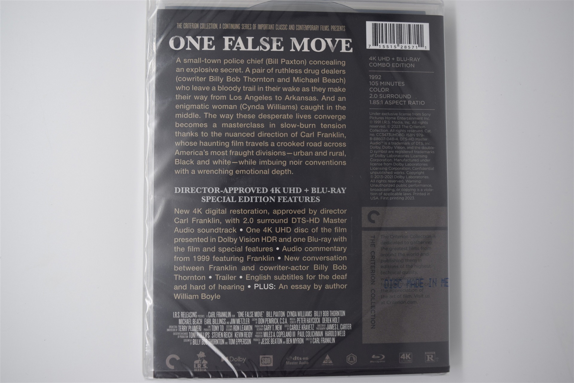 Screen capture from One False Move