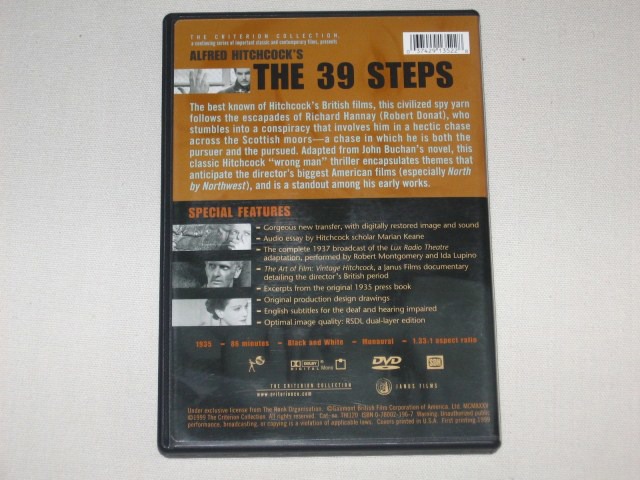 Screen capture from The 39 Steps