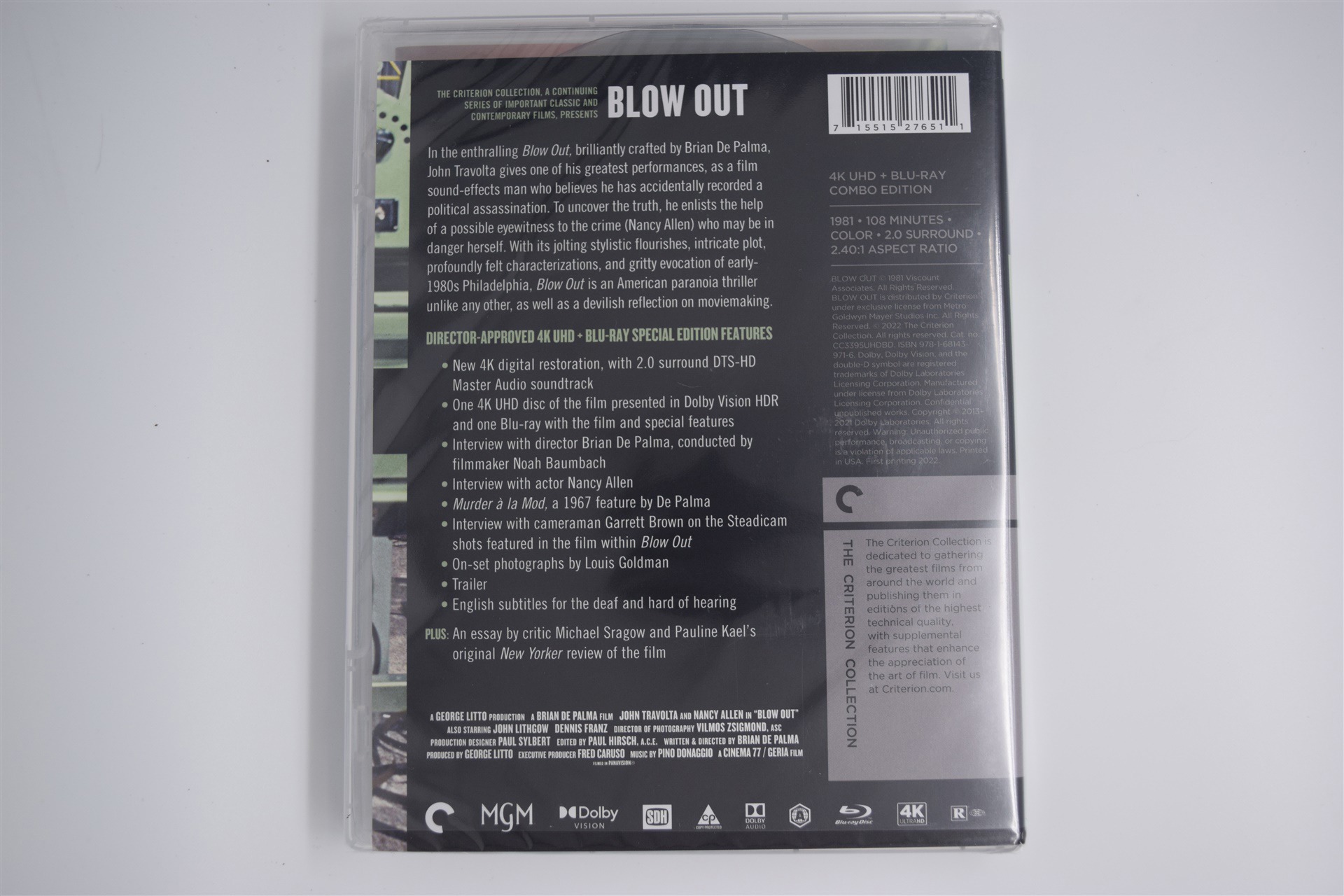 Screen capture from Blow Out