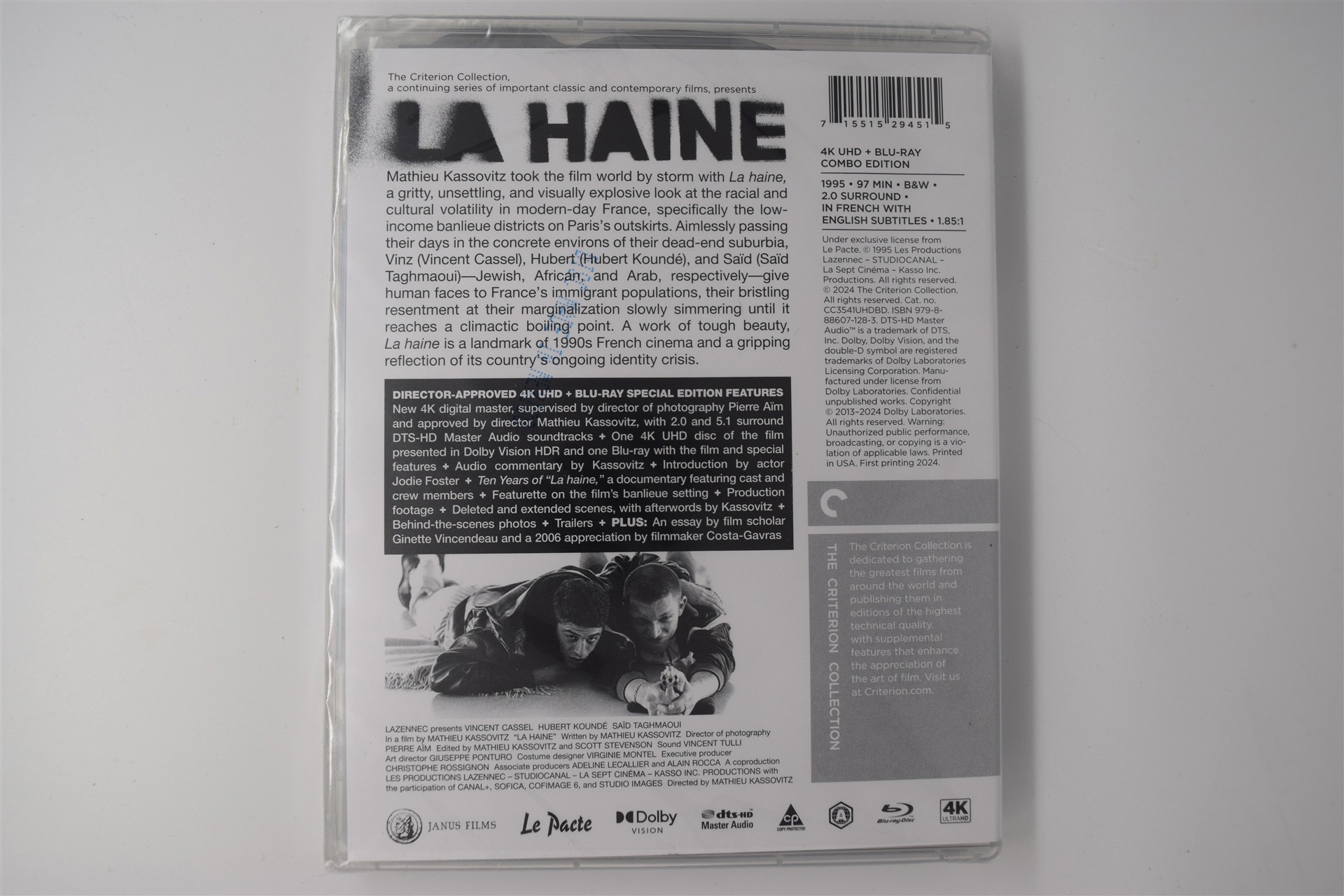 Screen capture from La haine