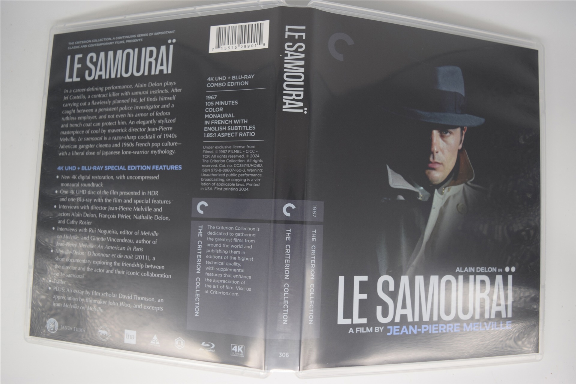 Screen capture from Le samouraï