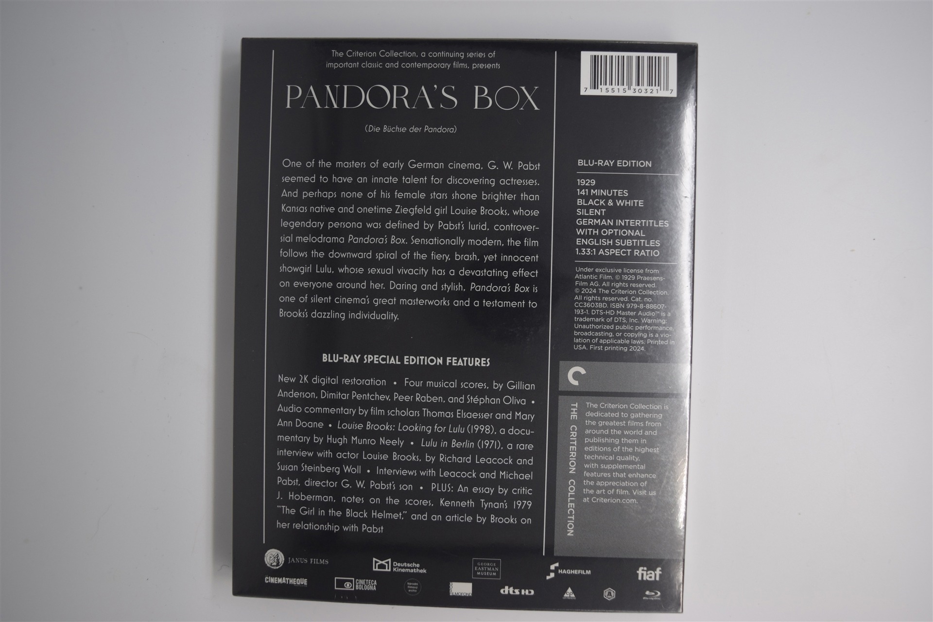 Screen capture from Pandora's Box