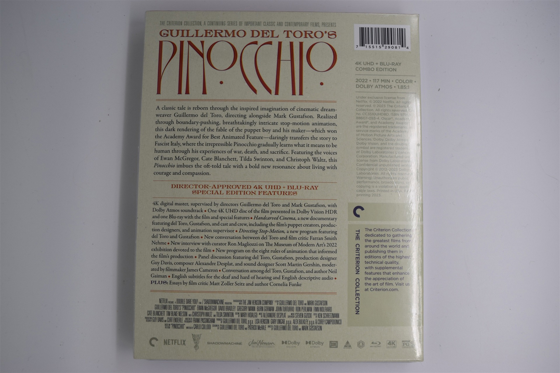 Screen capture from Guillermo del Toro’s Pinocchio