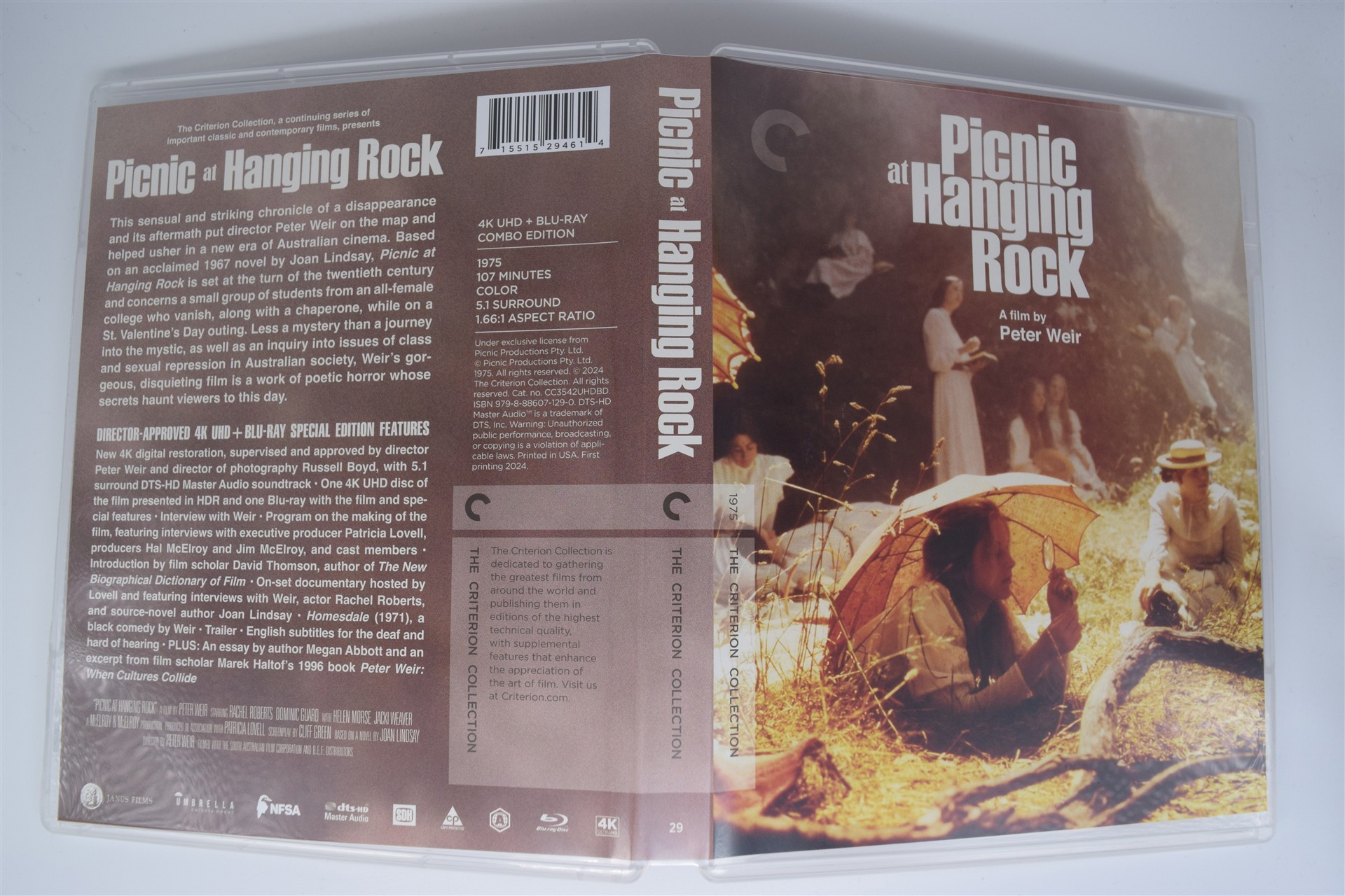 Screen capture from Picnic at Hanging Rock