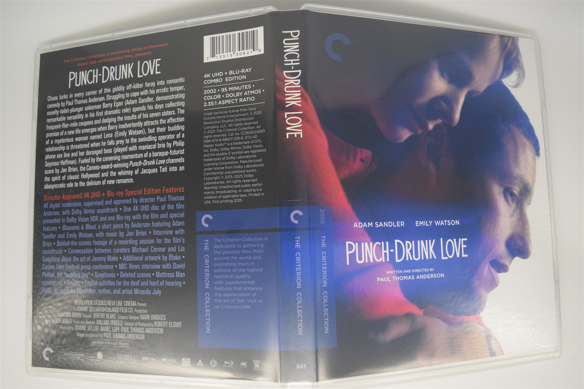 Screen capture from Punch-Drunk Love