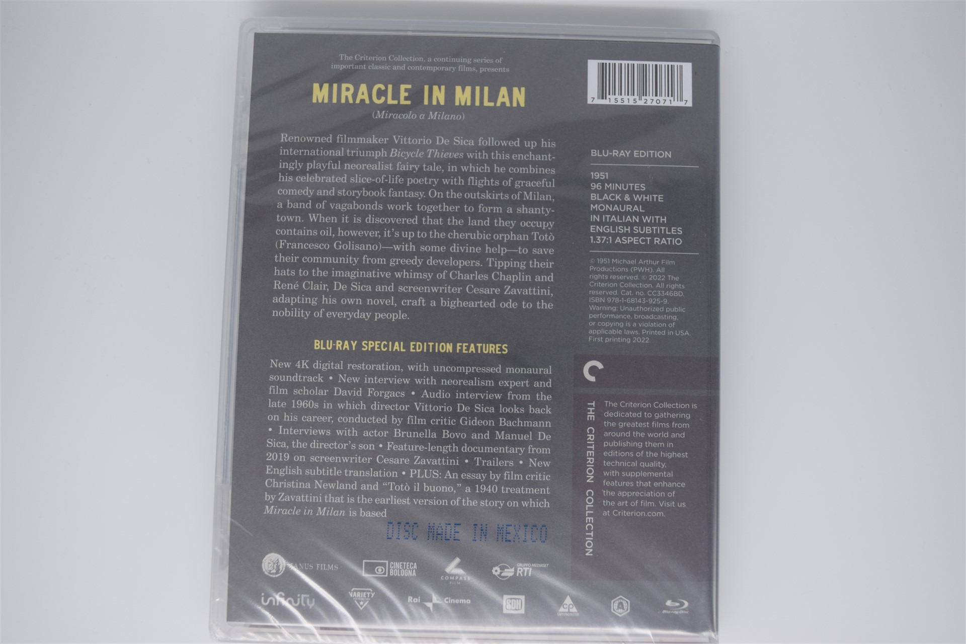 Screen capture from Miracle in Milan
