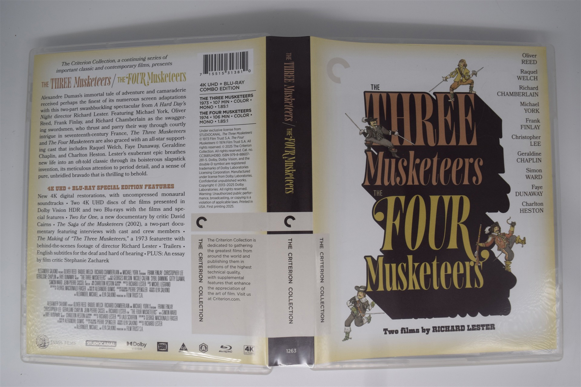 Screen capture from The Three Musketeers / The Four Musketeers: Two Films by Richard Lester