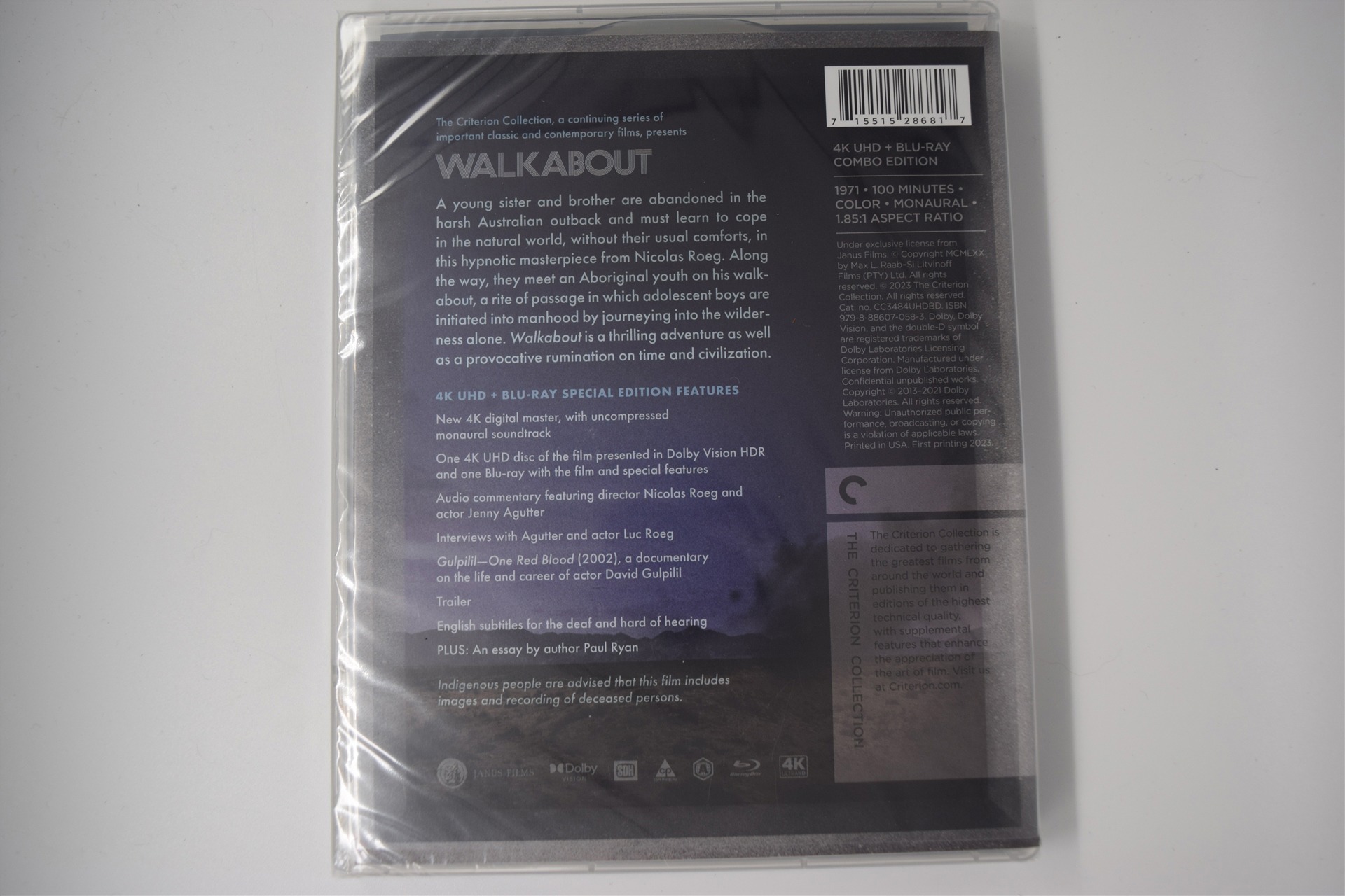 Screen capture from Walkabout
