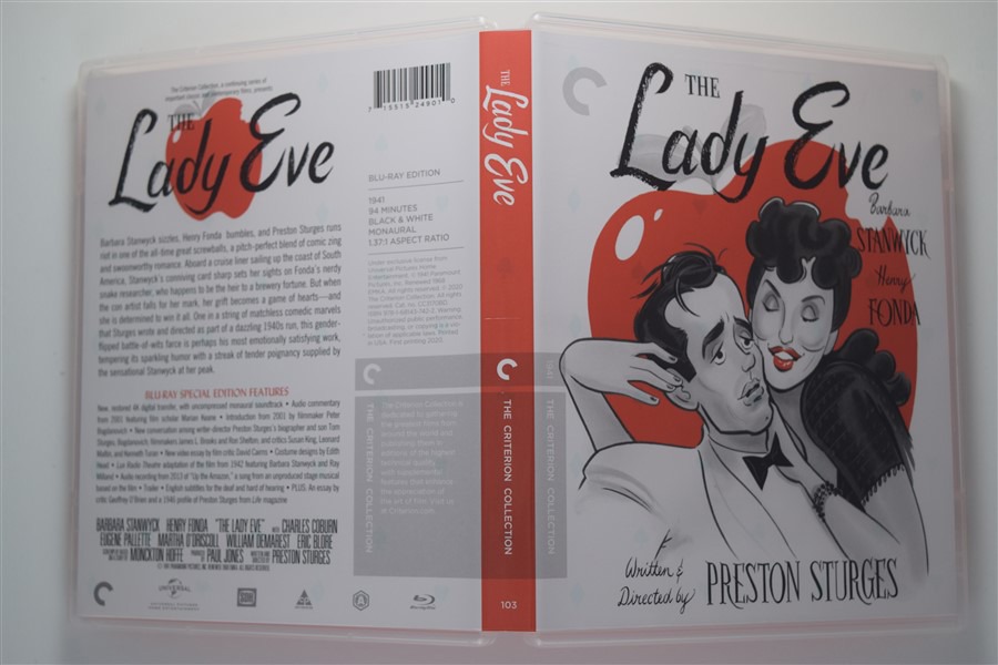 Screen capture from The Lady Eve