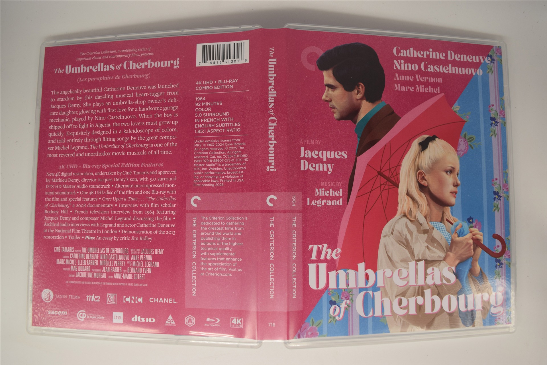 Screen capture from The Umbrellas of Cherbourg