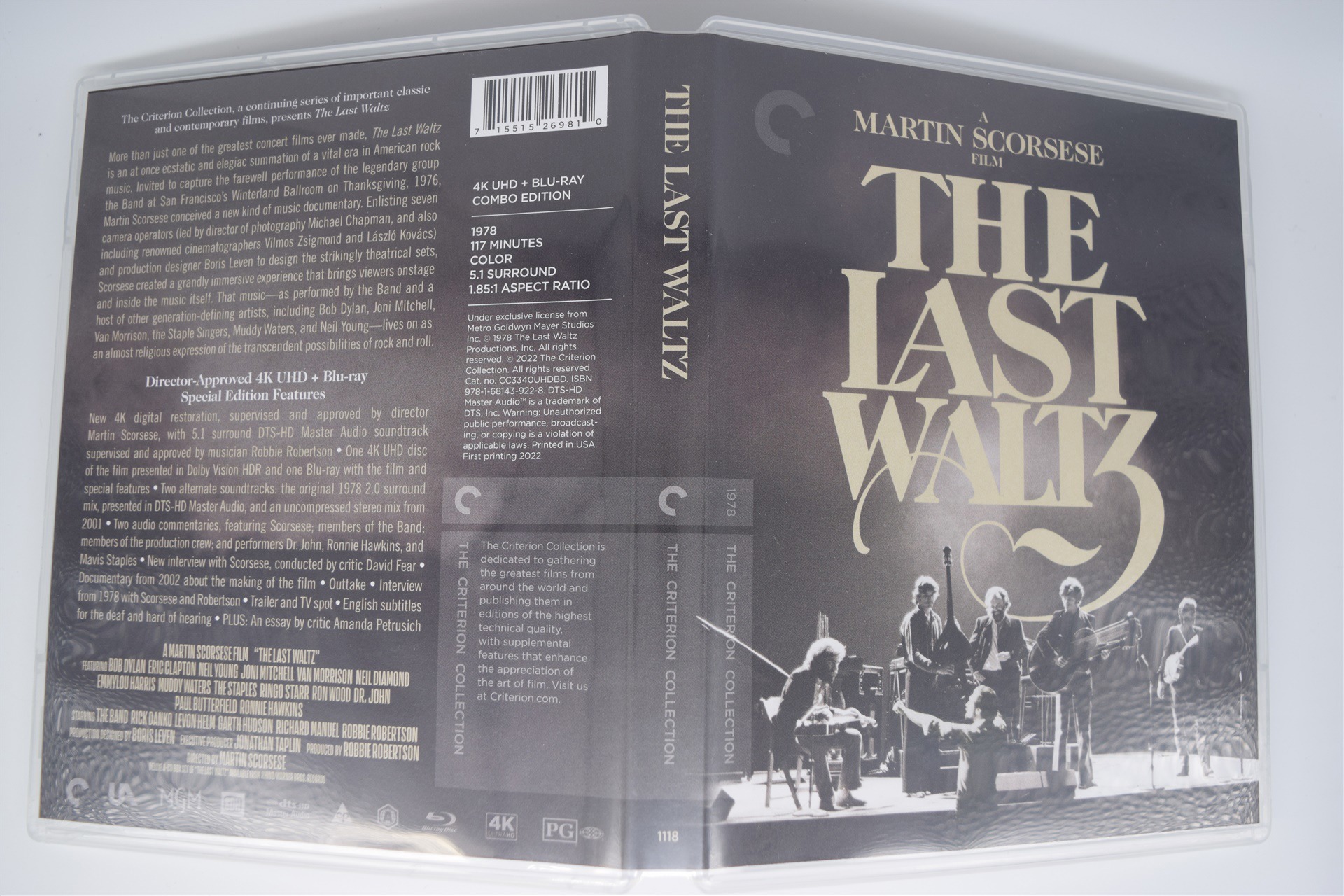 Screen capture from The Last Waltz