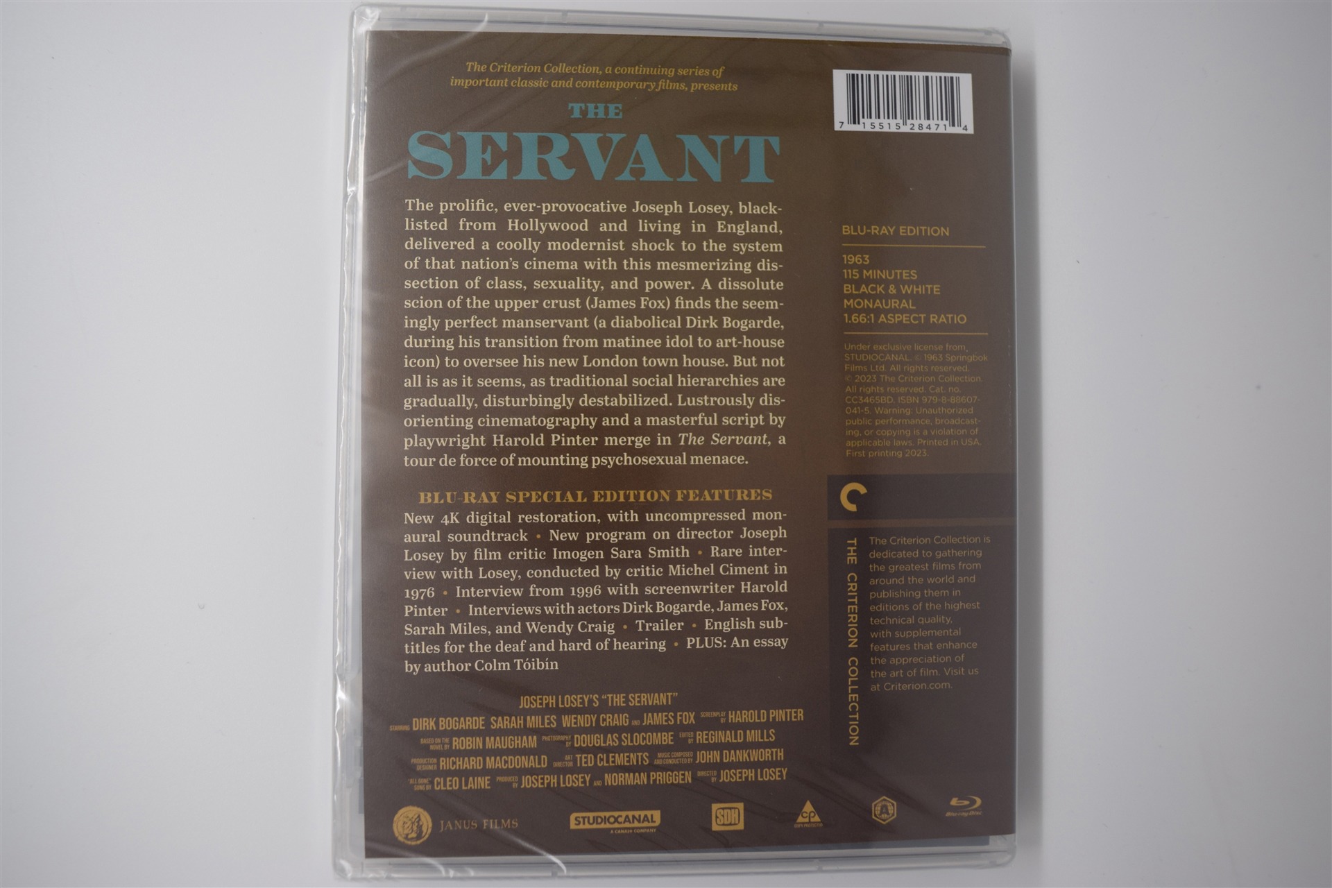 Screen capture from The Servant