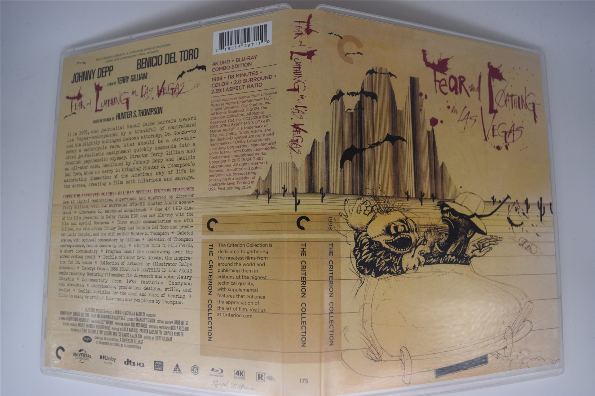 Screen capture from Fear and Loathing in Las Vegas