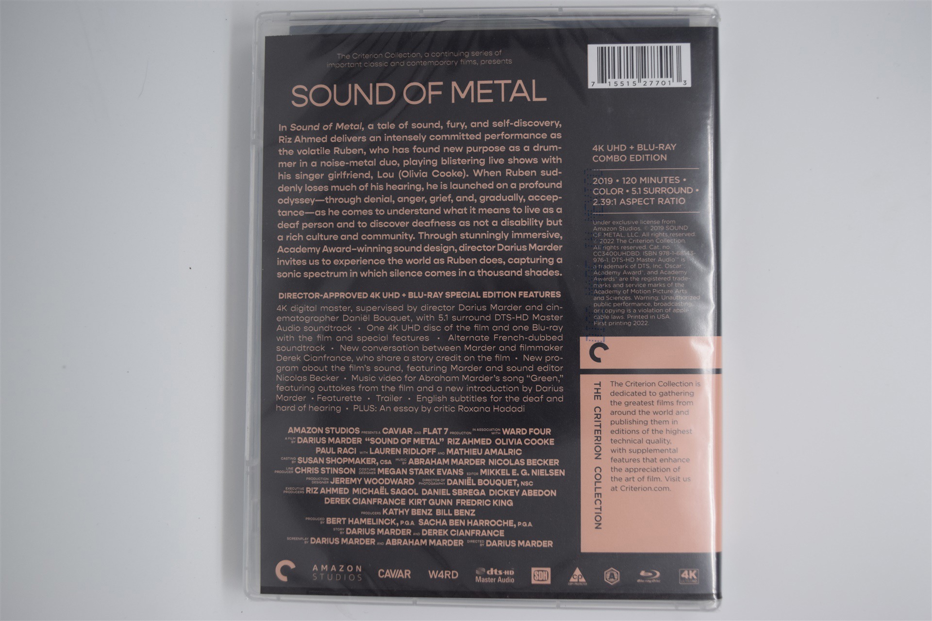 Screen capture from Sound of Metal