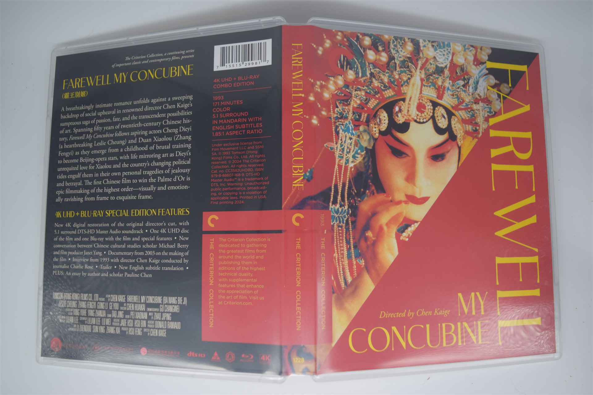 Screen capture from Farewell My Concubine