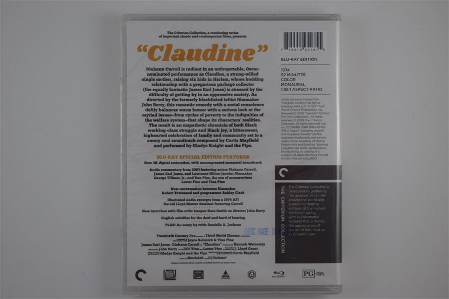 Screen capture from Claudine
