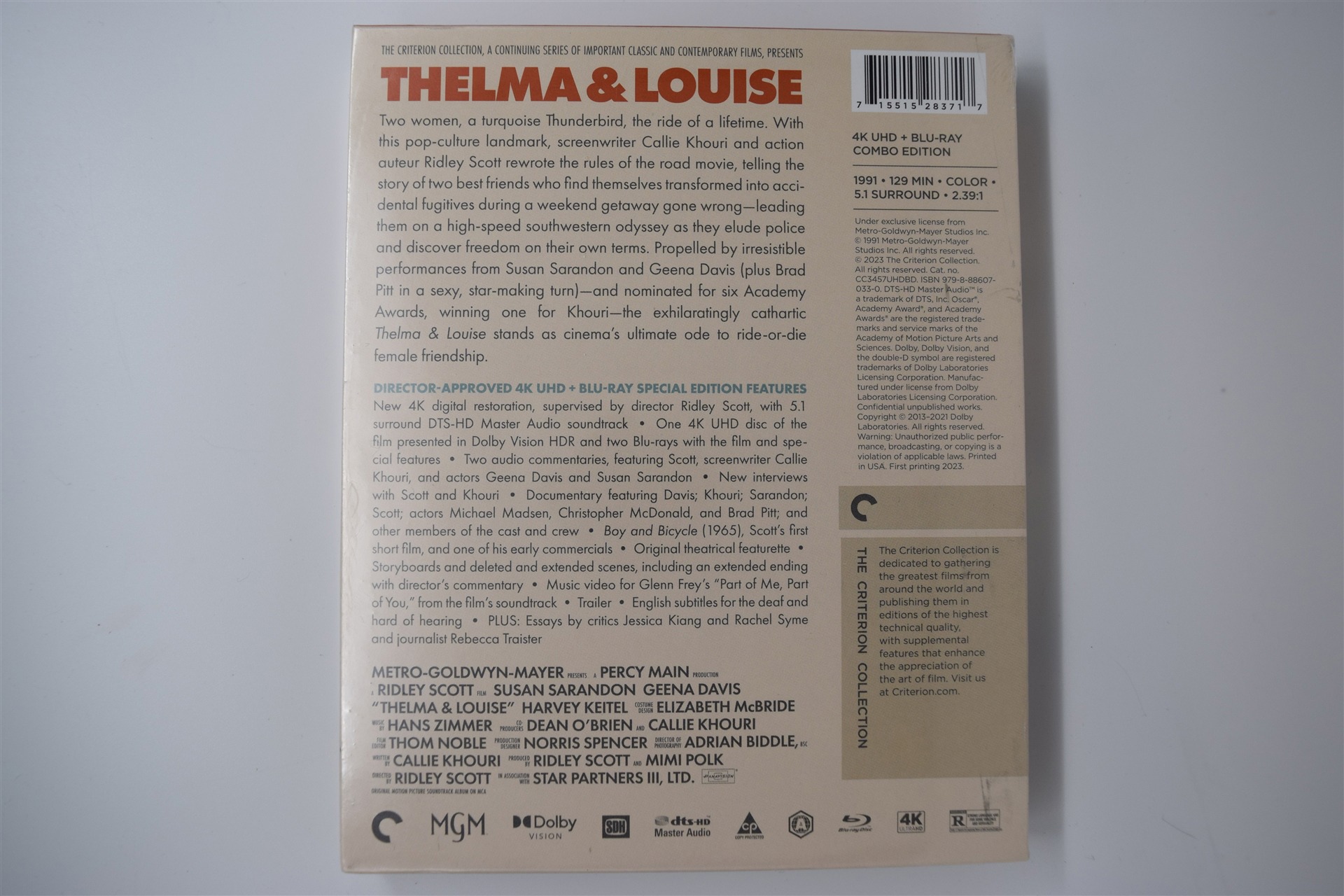 Screen capture from Thelma & Louise