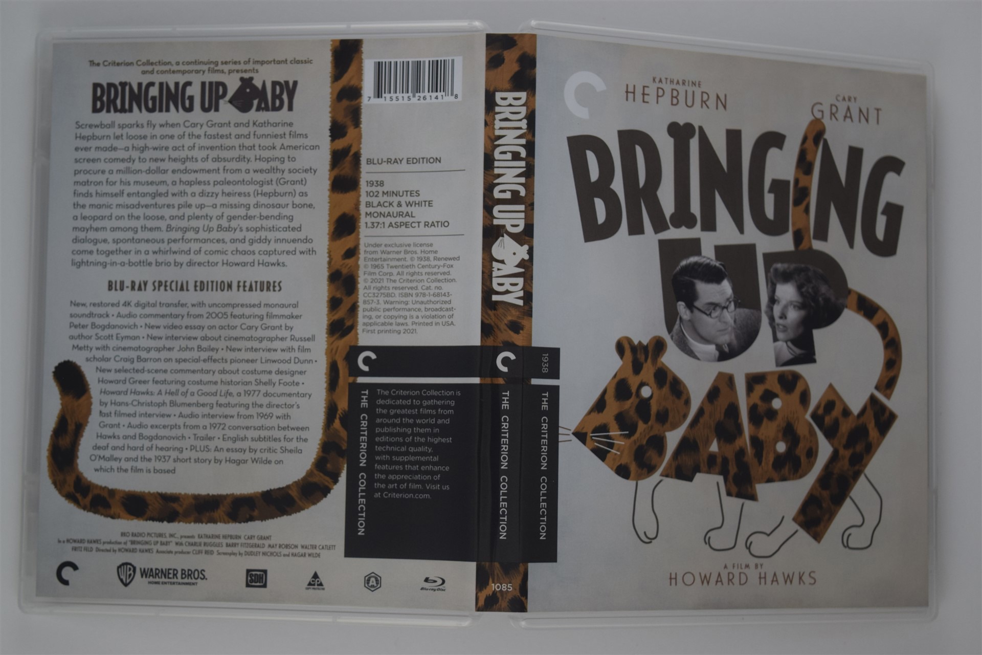 Screen capture from Bringing Up Baby