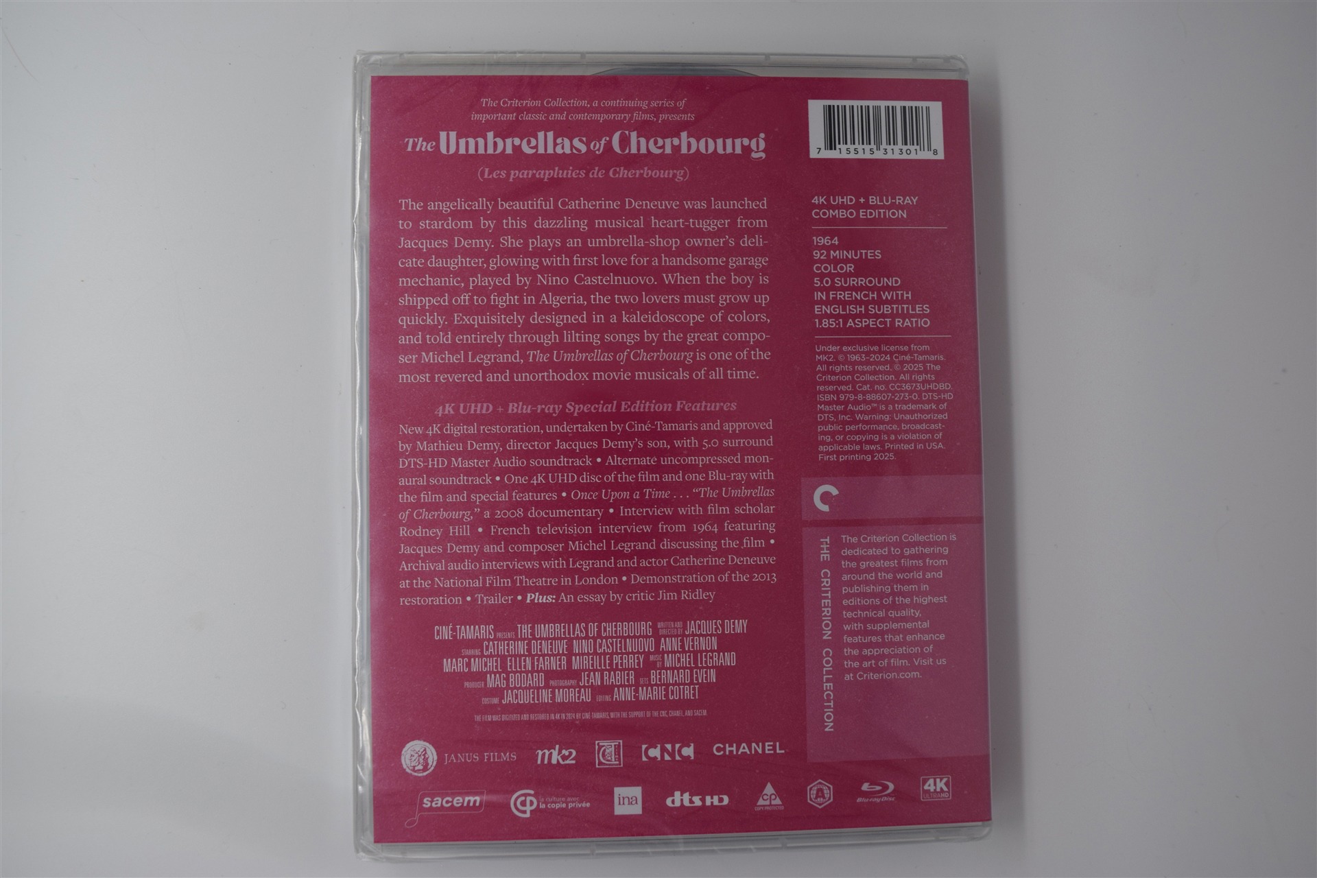Screen capture from The Umbrellas of Cherbourg