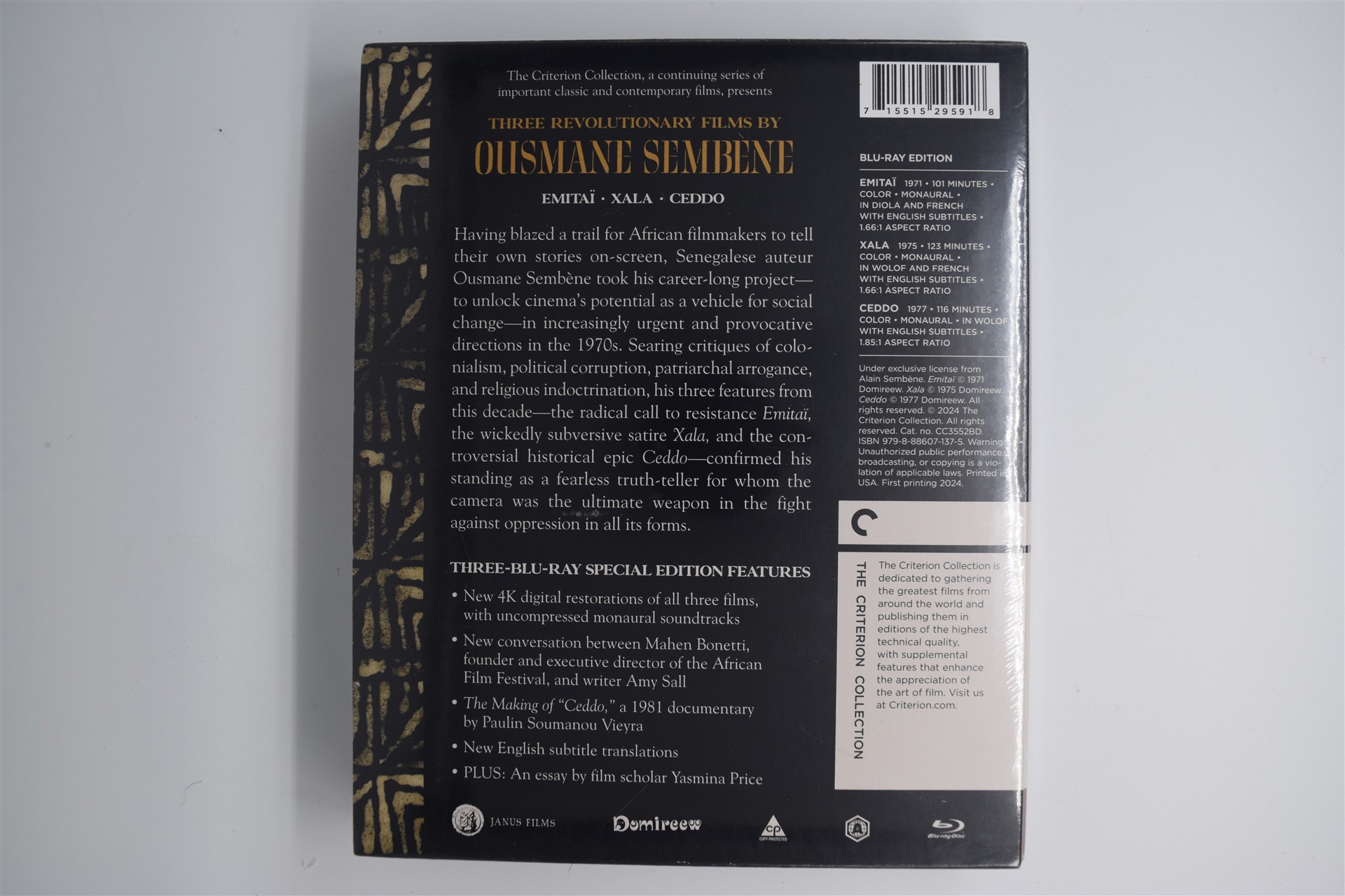 Screen capture from Three Revolutionary Films by Ousmane Sembène