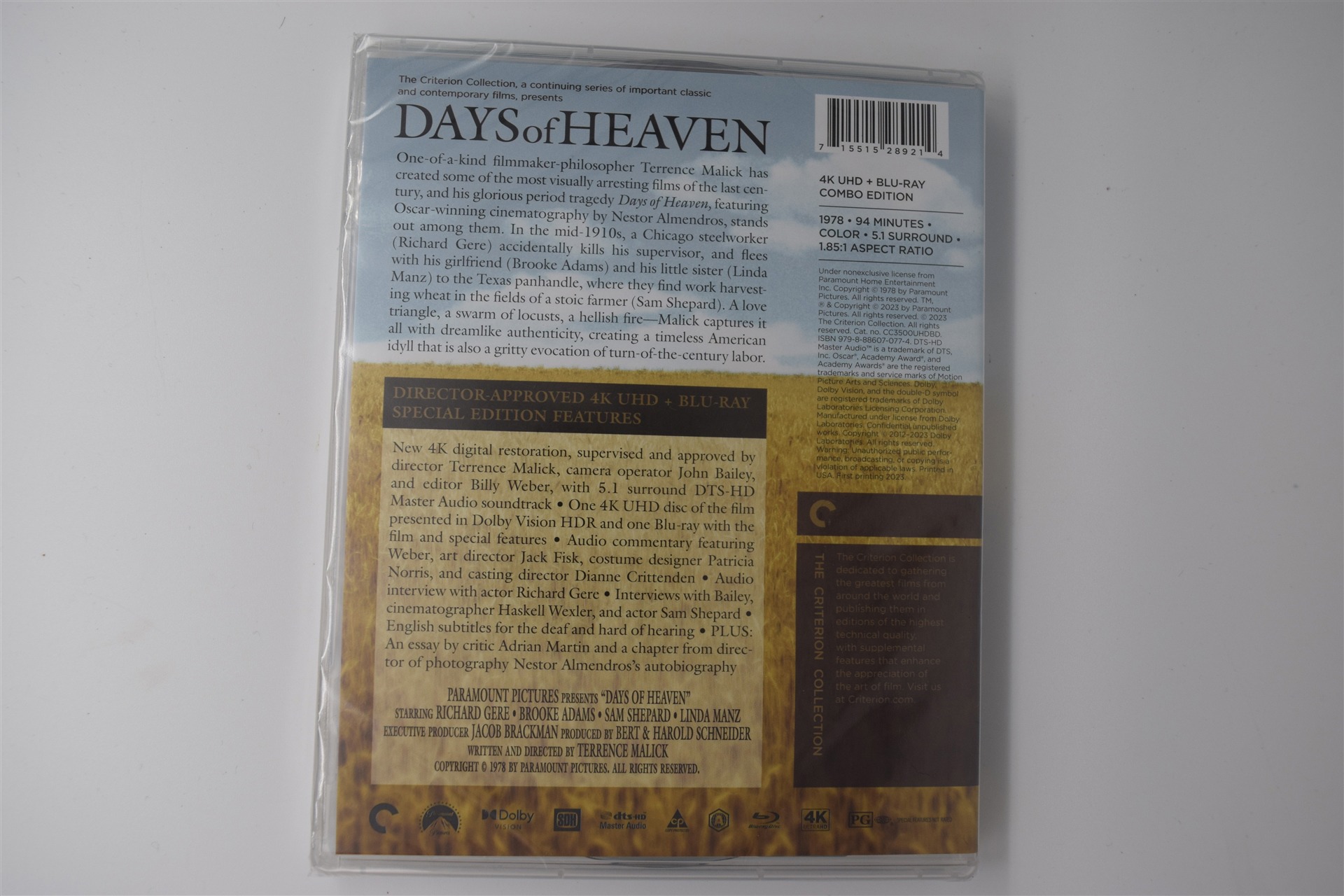 Screen capture from Days of Heaven
