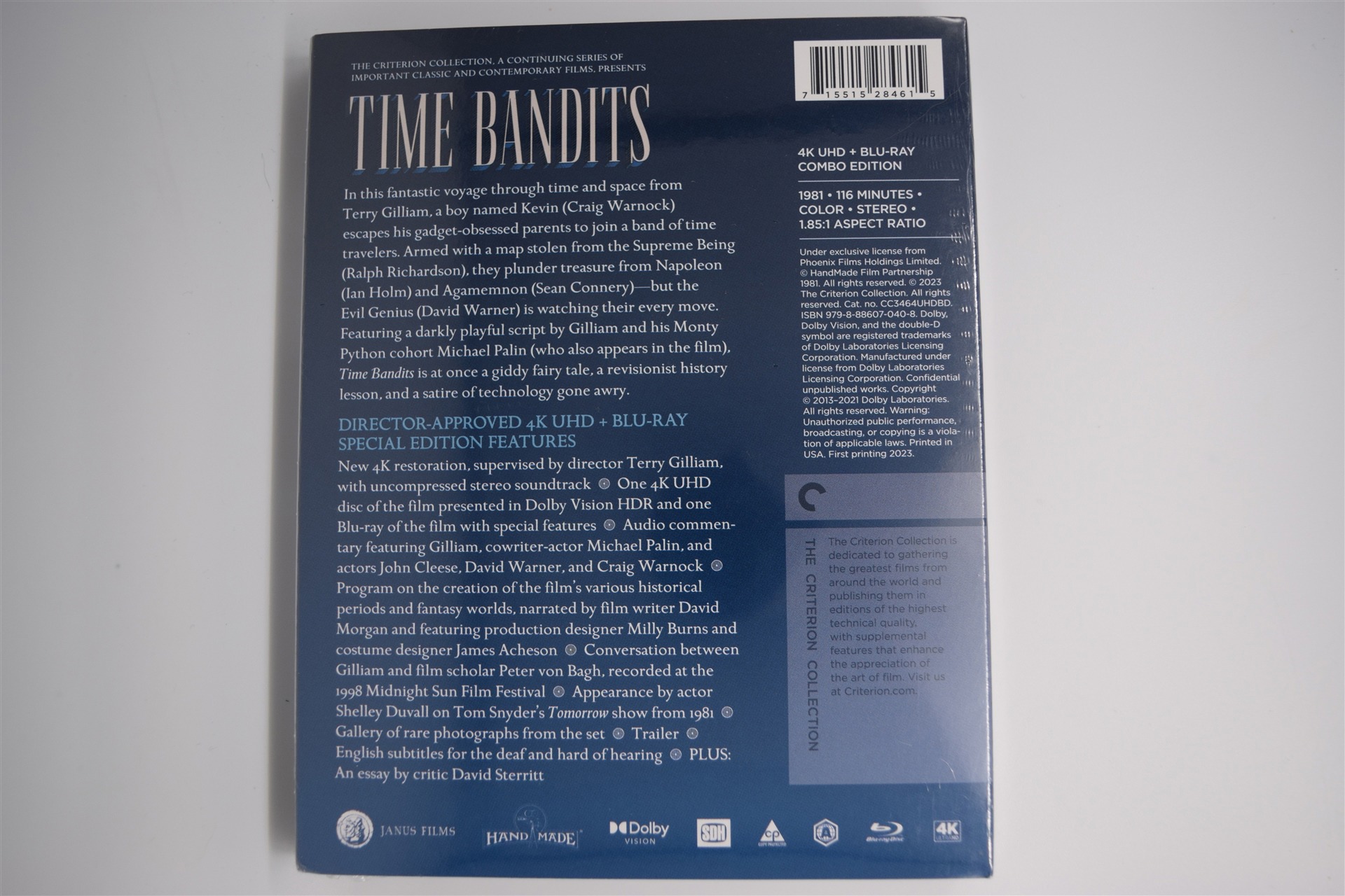 Screen capture from Time Bandits