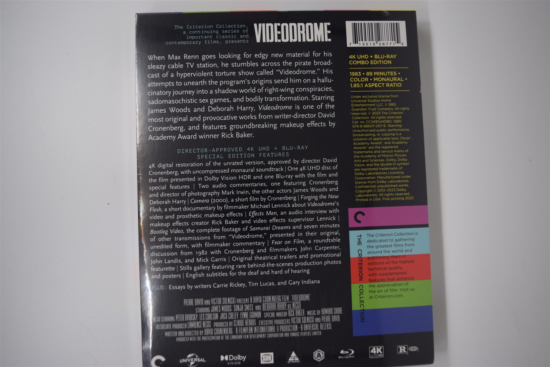 Screen capture from Videodrome
