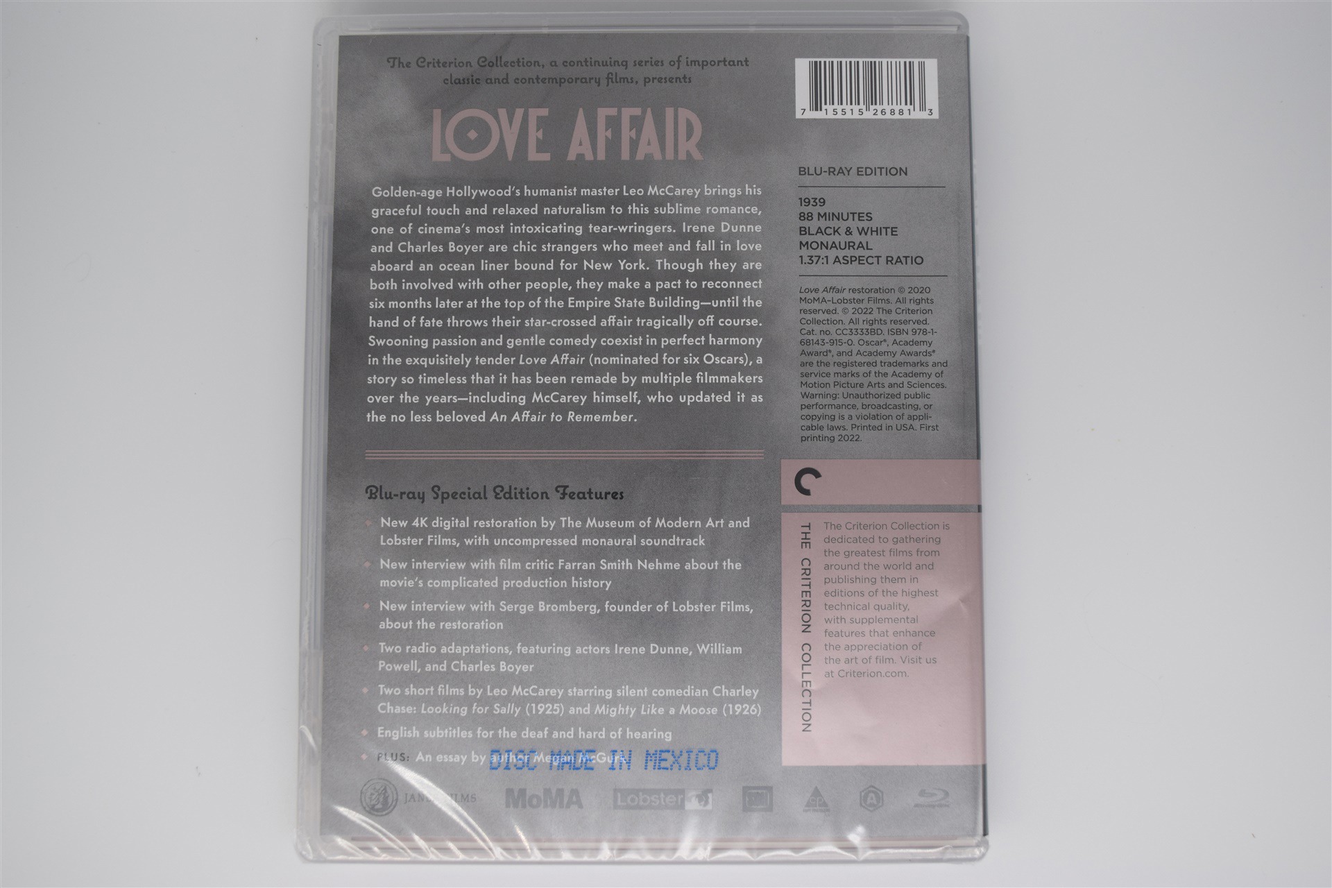 Screen capture from Love Affair