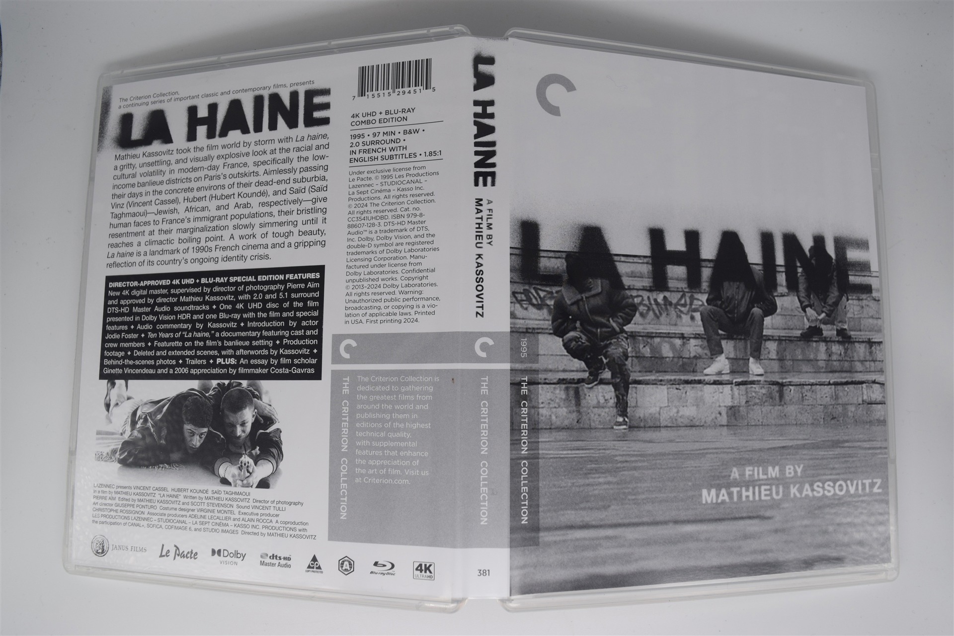 Screen capture from La haine