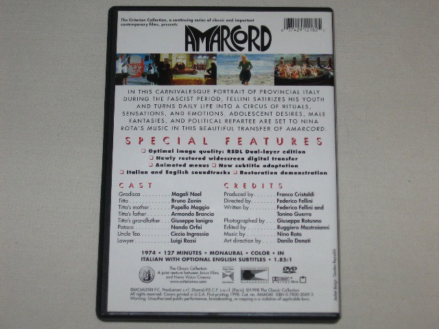 Screen capture from Amarcord