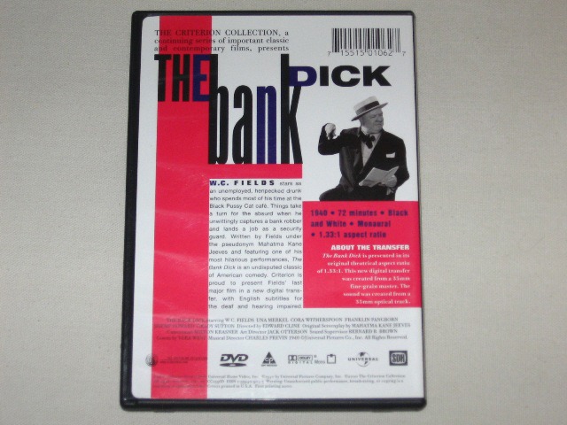 Screen capture from The Bank Dick