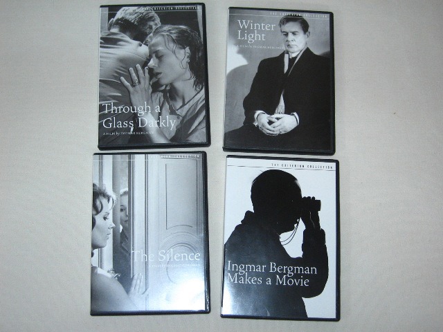 Screen capture from A Film Trilogy by Ingmar Bergman