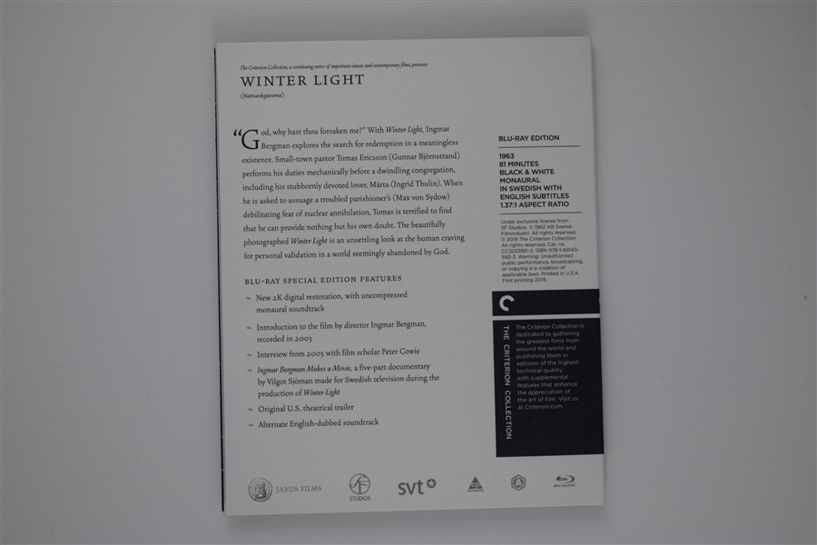 Screen capture from Winter Light