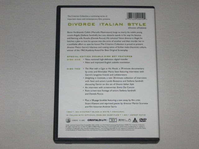 Screen capture from Divorce Italian Style