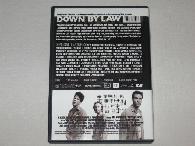 Screen capture from Down by Law