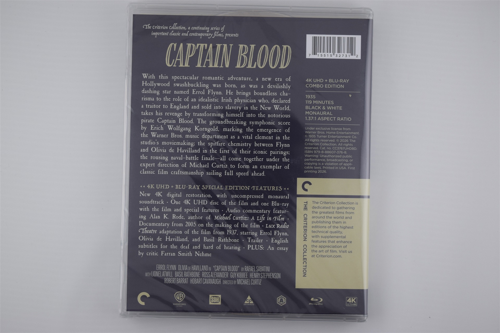 Screen capture from Captain Blood