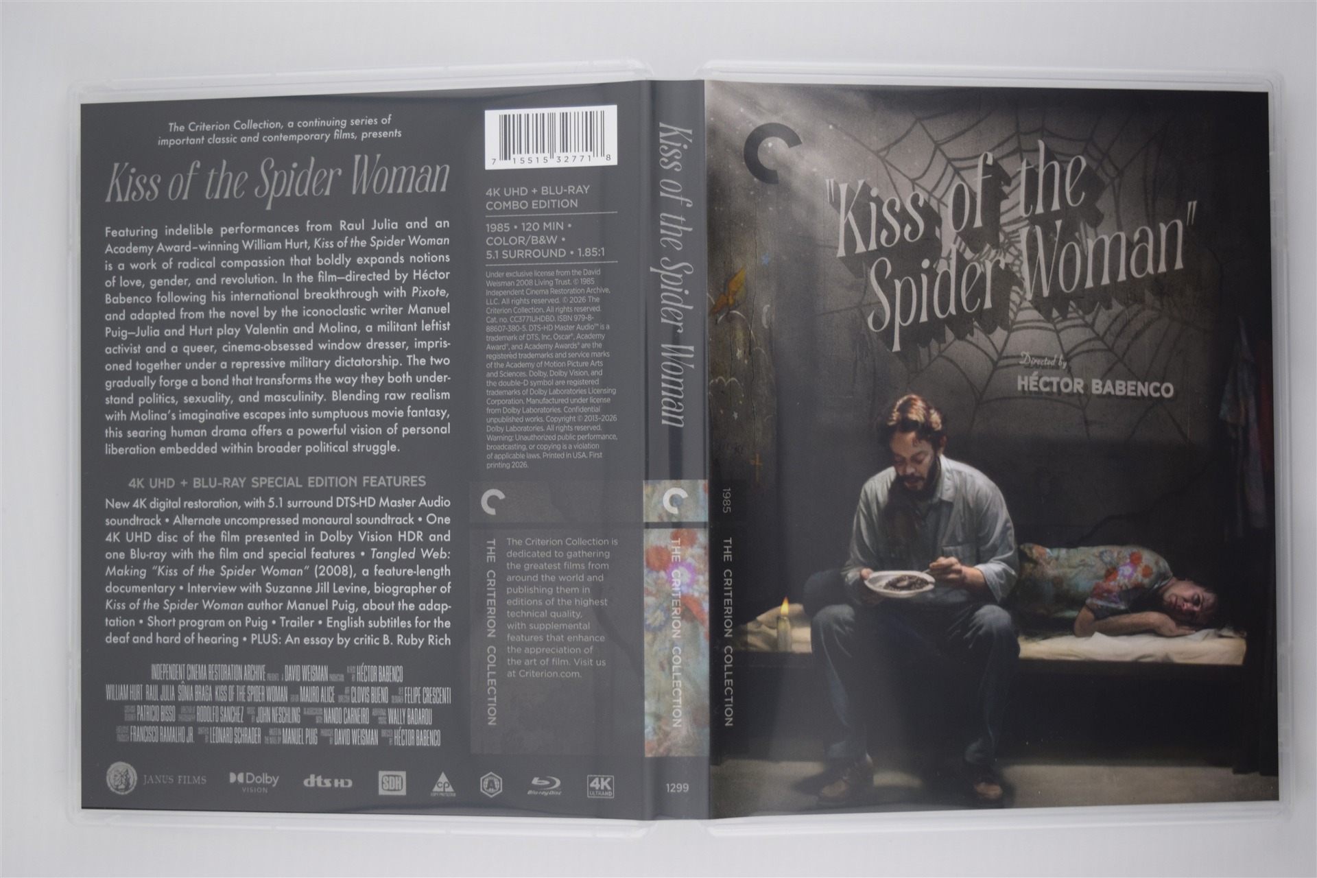 Screen capture from Kiss of the Spider Woman