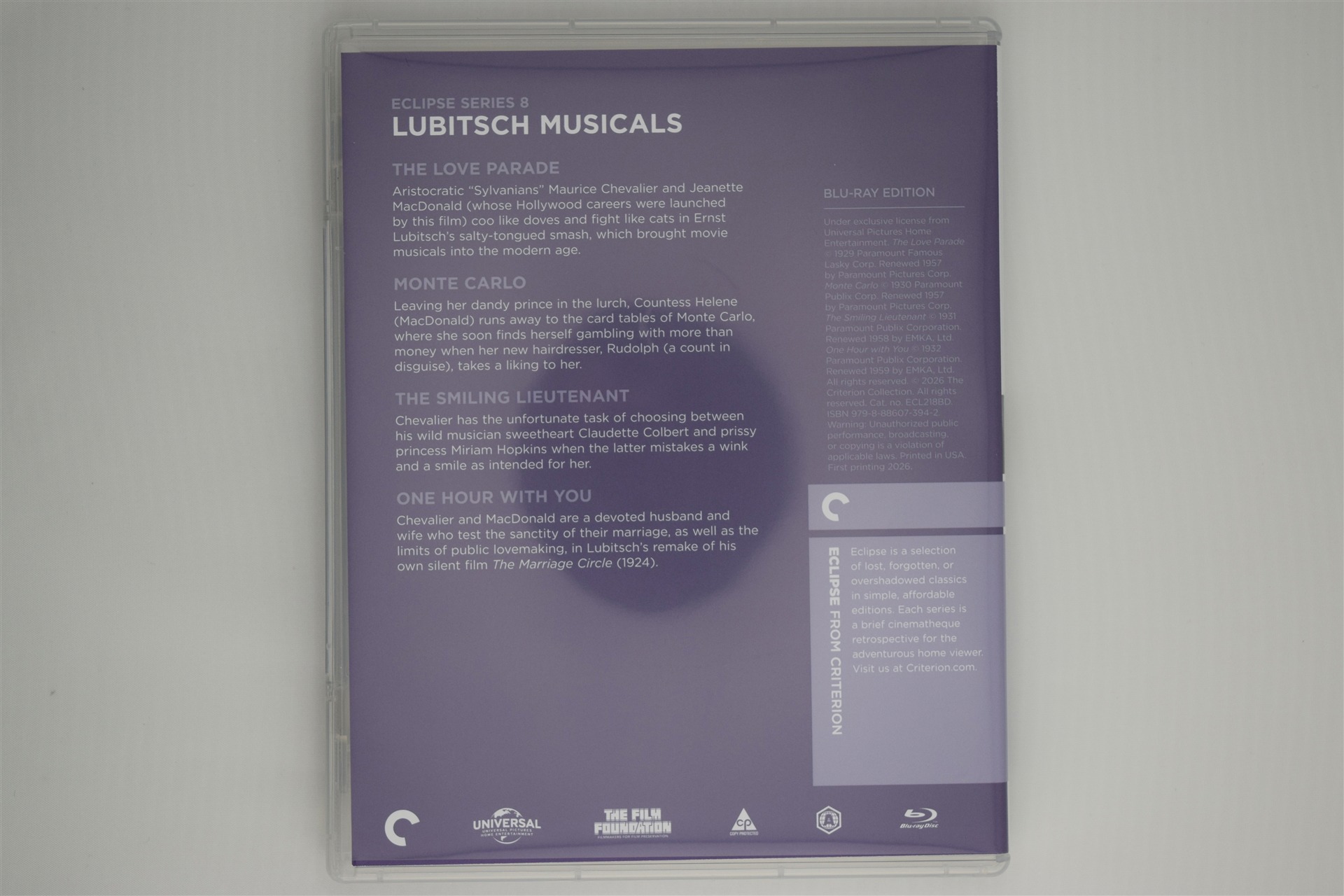 Screen capture from Eclipse Series 8: Lubitsch Musicals