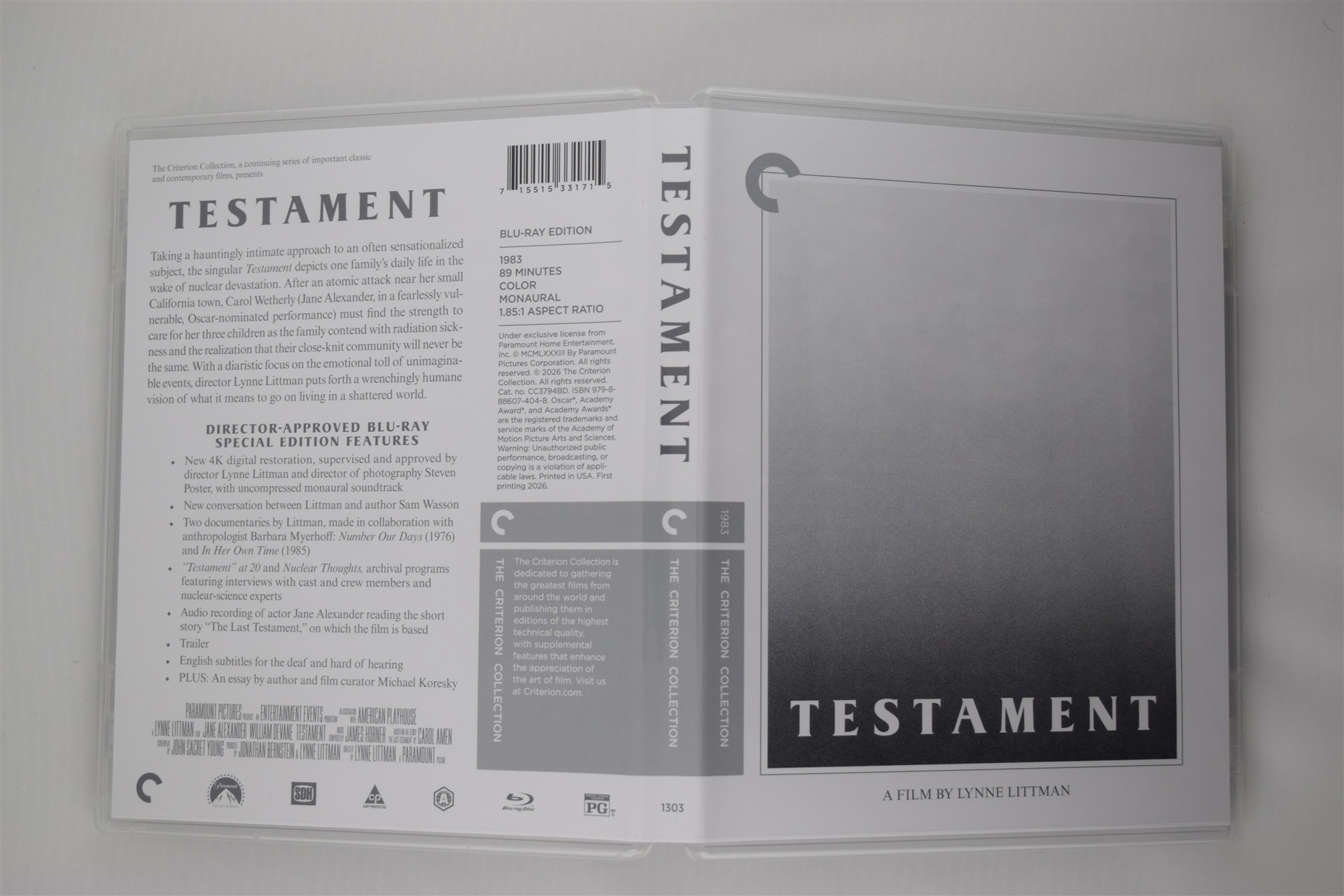 Screen capture from Testament