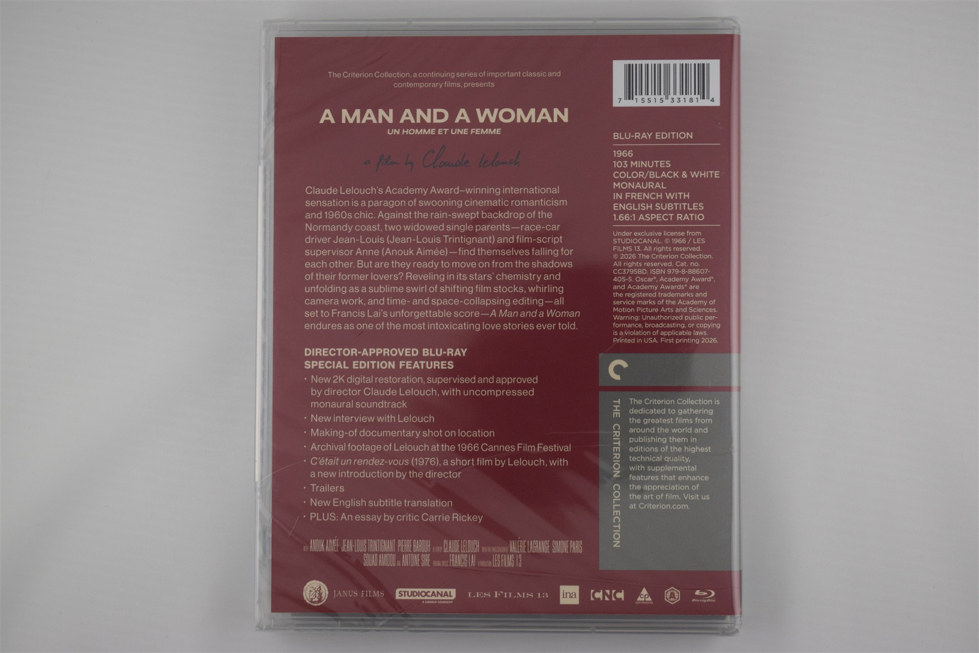 Screen capture from A Man and a Woman