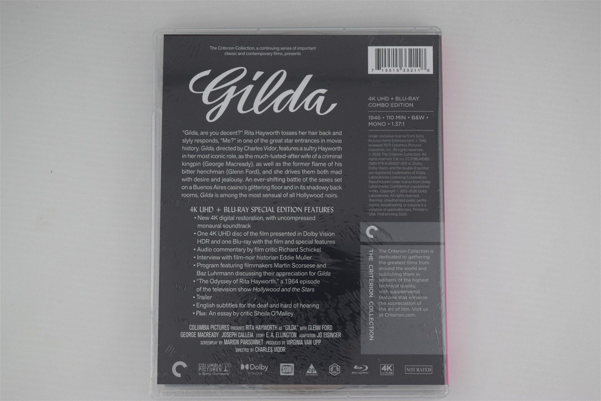 Screen capture from Gilda