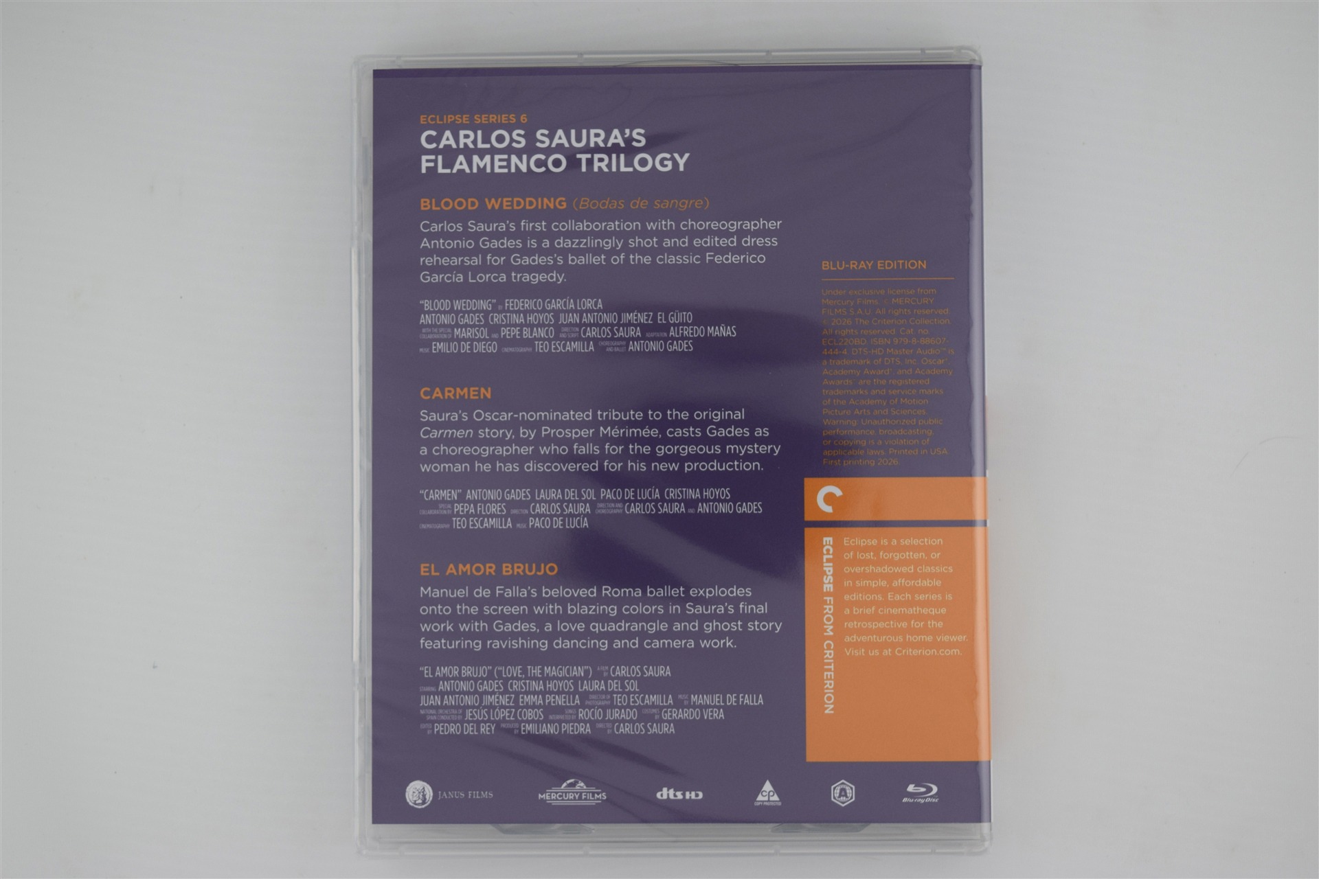 Screen capture from Eclipse Series 6: Carlos Saura’s Flamenco Trilogy