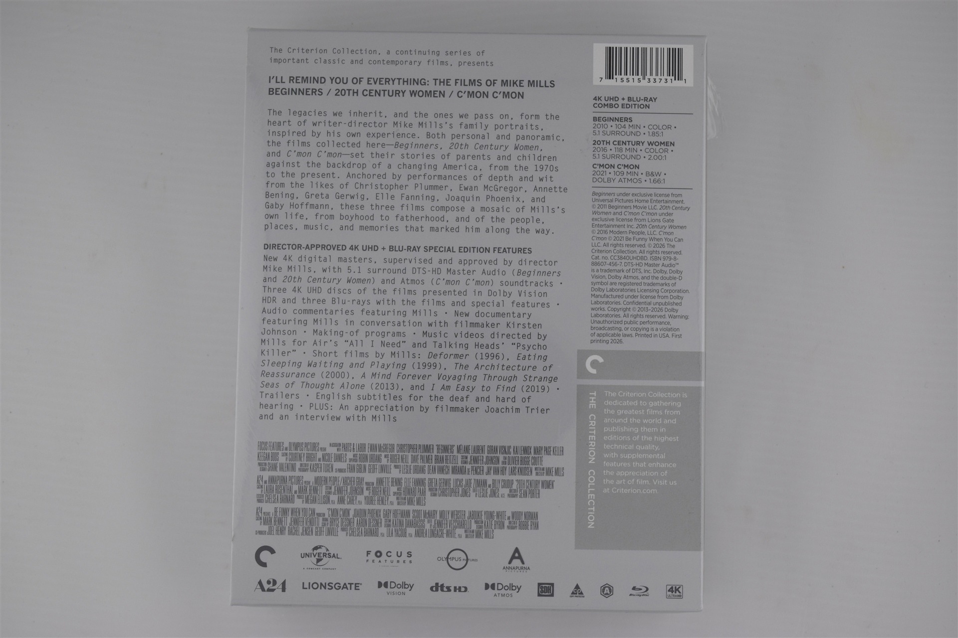 Screen capture from I'll Remind You of Everything: The Films of Mike Mills